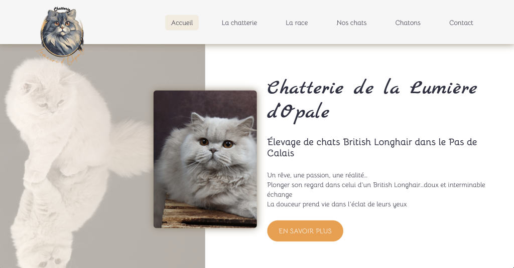 Site de la Chatterie La Lumière d'Opale